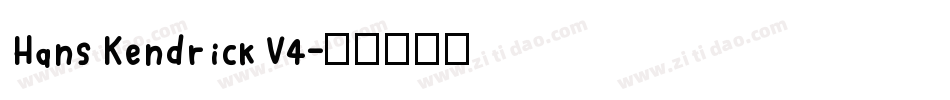 Hans Kendrick V4字体转换